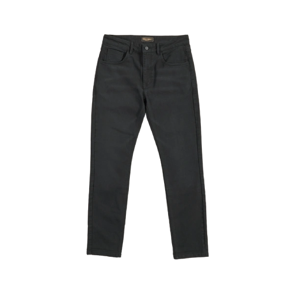 Nuvesta Men's Dark gray Slim Fit Cotton Twill Pants