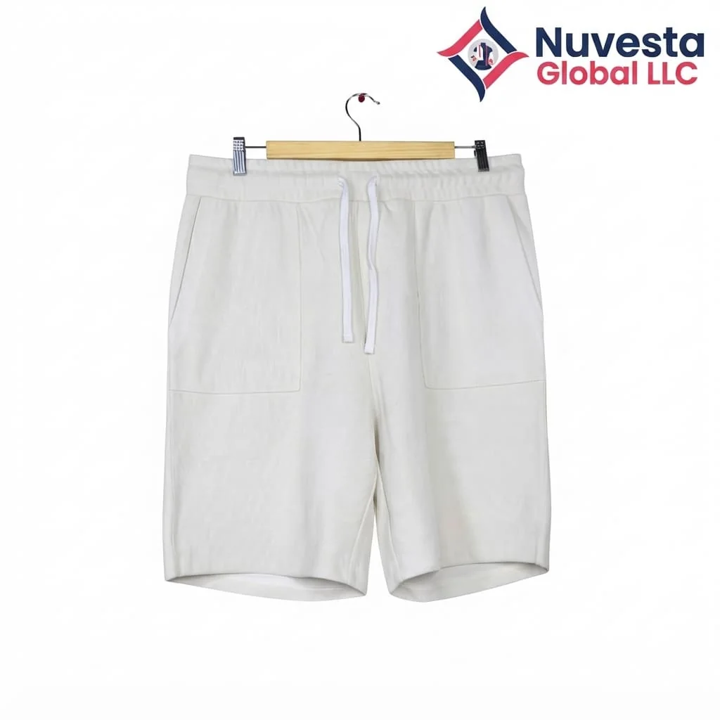 Nuvesta Patch Pocket Sweat Shorts – Off White