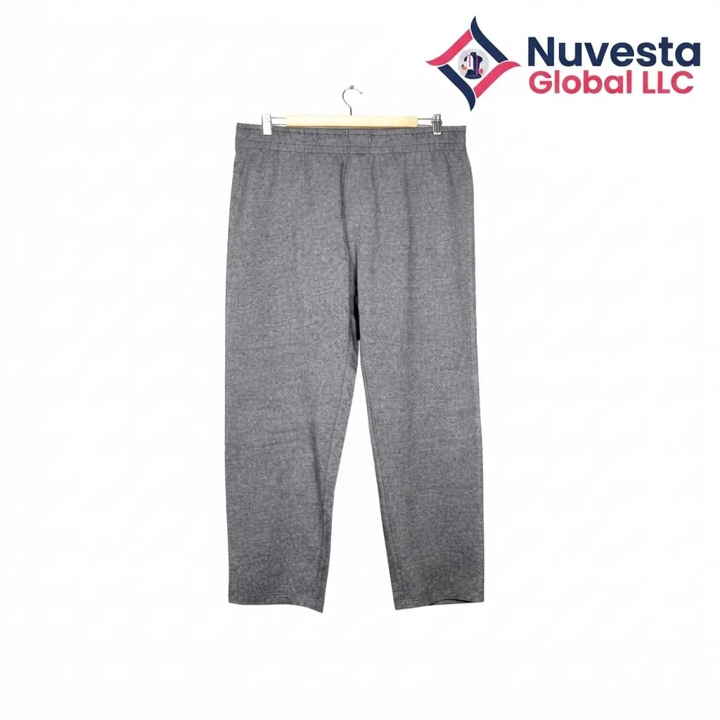 Nuvesta Straight-Leg Sweatpants – Grey Melange