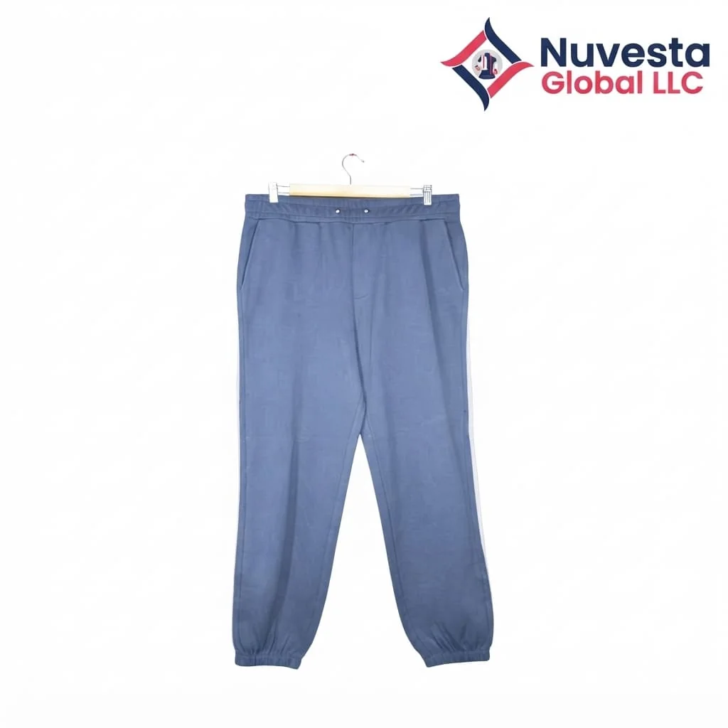 Nuvesta Side-Stripe Jogger Pants – Dusty Blue