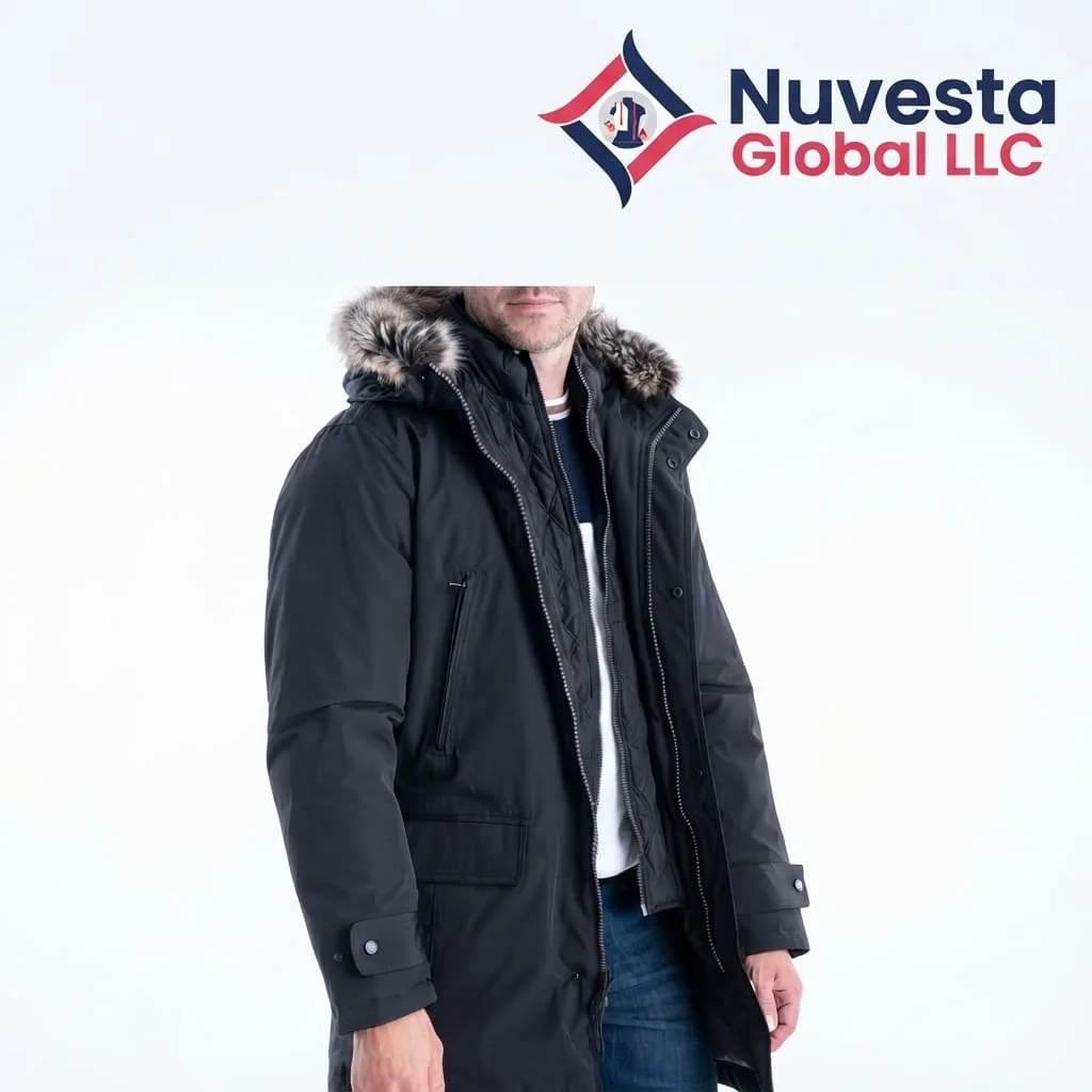 Nuvesta Hooded Winter Parka – Black