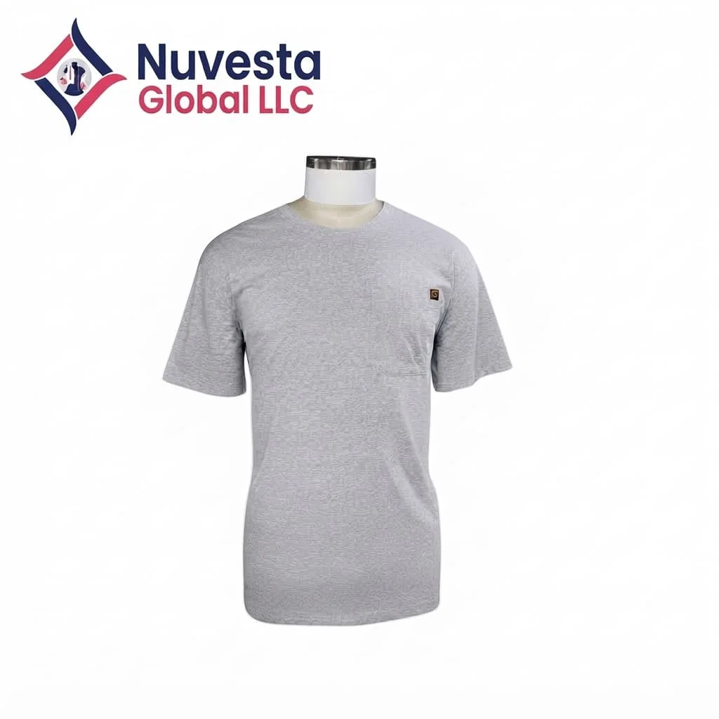 Nuvesta Melange Pocket Tee – Grey