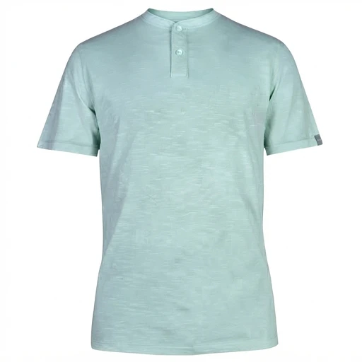Men's Slub Henley Tee - Mint
