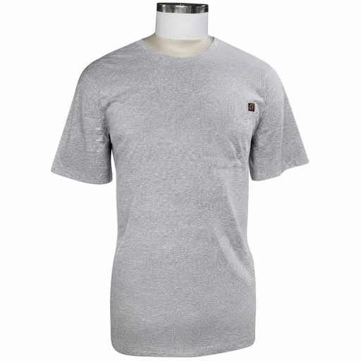 Men's Pocket Crew Tee - Heather Grey