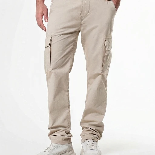Men's Straight Cargo Pant - Beige