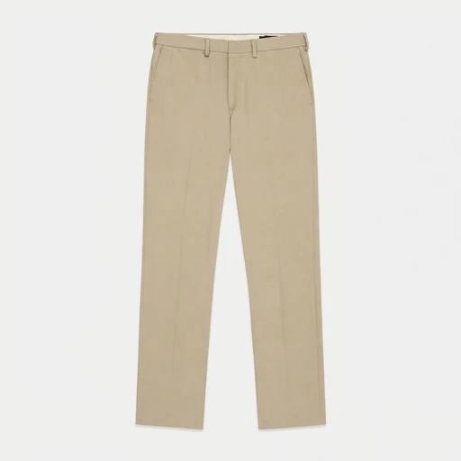 Men's Flat Front Tailored Chino Pant - Sand