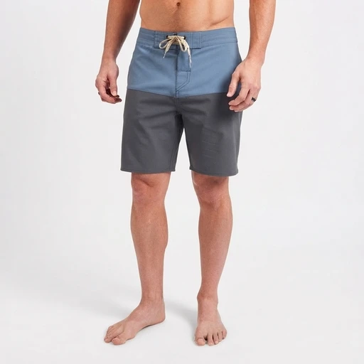 Men's Two-Tone Boardshort - Blue/Charcoal