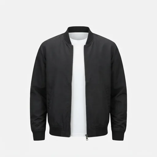 Men's Classic Bomber Jacket - Black