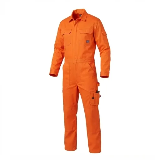 Heavy Duty Cotton Twill Coverall - Orange